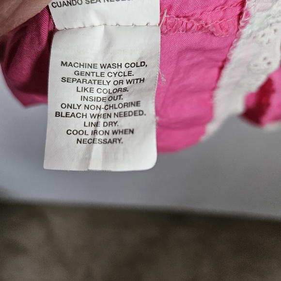 The Children's Place Pink Eyelet Dress Girls Size 10 - Picture 12 of 12